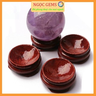 Đế Gỗ Đặt Quả Cầu Phong Thủy
