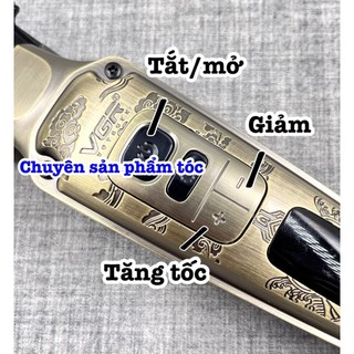 ✅VGR Tông đơ cắt tóc cao cấp VGR 005 - tăng tốc 4 tốc độ 5500-7000rpm pin Lithium Ion 2600mAh màn hình màu báo tốc độ