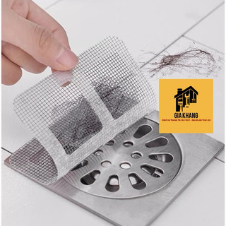  Miếng Dán Sàn Chống Tắc Nghẽn / Miếng Lưới Lọc Rác / Lỗ Thoát Nước Bồn Rửa Linh Hoạt