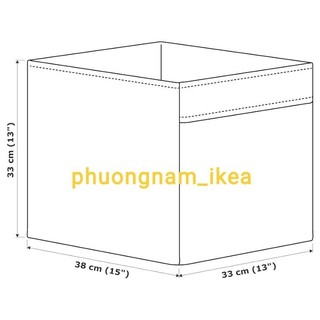 Hộp đựng đồ Ikea Drona 33x38x33cm