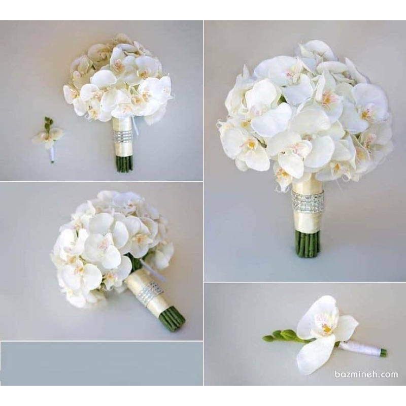 bó hoa cưới, dính hôn lần trắng tròn vào giọt nước Ceveria L010