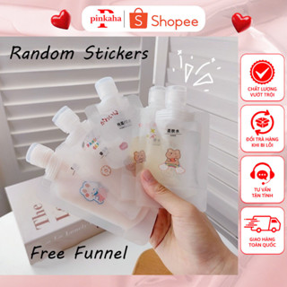 Túi chiết mỹ phẩm  nhỏ gọn tiện lợi  Silicon tái sử dụng 30ml / 50ml / 100ml TCM3