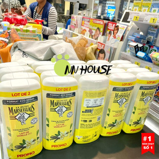  Sữa tắm dưỡng thể Le Petit Marseillais hương vani tự nhiên dưỡng ẩm da làm sạch da hữu cơ vanilla 