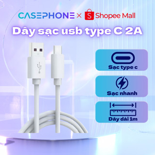 Dây Cáp SẠC NHANH 2A cổng USB Typec, micro Dùng cho các dòng máy androi  Chống gãy - Siêu Rẻ - Siêu Bền - carephones