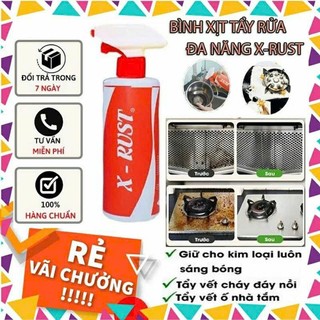 Chai xịt X RUST  500ml  tẩy sạch gỉ sét, xịt tẩy rửa nhà bếp tẩy rửa xoong nồi đánh bay mọi vết bẩn