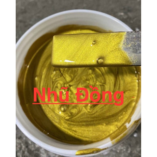   Hộp 1kg  Sơn Nhũ Đồng Katsu hệ nước ngoại thất     Đậm đặc và Ánh kim  
