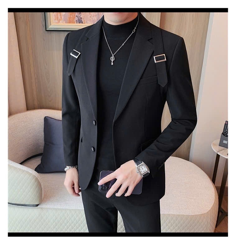Áo vest nam 2 khuy thiết kế VALADOR 2024 full size 45kg - 85kg