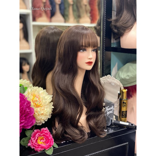 Đầu manocanh đội tóc giả(52cm)