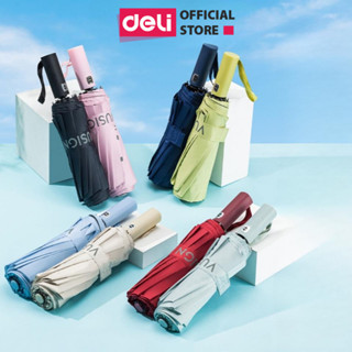 Ô Dù Gấp Gọn Deli Che Nắng Mưa Cầm Tay Tự Động Đóng Mở 2 Chiều Chống Tia UV Chất Liệu Dày Dặn Chống Thấm