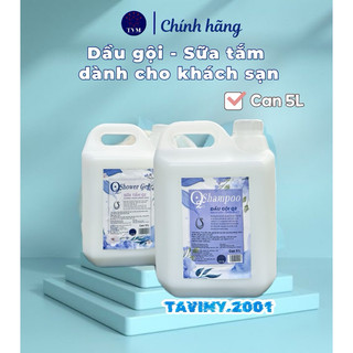 (Giá sỉ) Can dầu gội/ Can sữa tắm 5L - Hàng Công Ty dùng cho khách sạn, nhà nghỉ