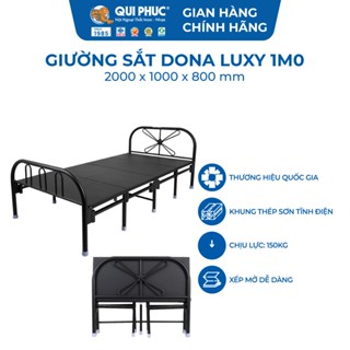 Giường Sắt DONA Luxy - Chính Hãng Qui Phúc -  Giường Gấp Gọn Thông Minh - Thao Tác Đơn Giản Và Nhanh Chóng