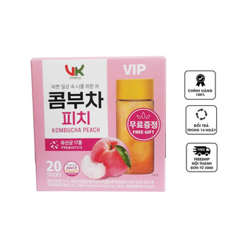   Tặng Bình  Trà Kombucha VIP nhập khẩu Hàn Quốc vị trái cây hộp 20 gói tặng bình 