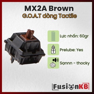 Cherry MX2A Brown | MX2A | Brown Switch | Cherry Brown | Tactitle Switch | Công tắc bàn phím cơ | FusionKB