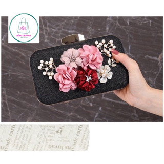 Cốp dự tiệc hoa trà vải óng ánh đặc sắc