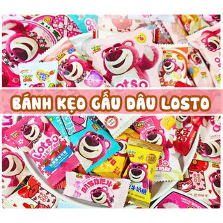 Bánh Kẹo Gấu Dâu Losto, Bộ Sưu Tập Gấu Dâu Losto, Kẹo Mút Gấu Dâu / Kẹo dẻo Gấu Dâu