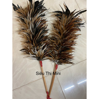 Chổi Lông Gà Trống Cao Cấp - Quét Bụi, Bàn Ghế, Tủ Kính, Xe, Đồ Dùng Gia Đình Đồng