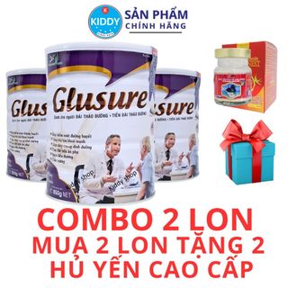   Combo 2 lon  Sữa Tiểu đường PISILAC GLUSURE dành cho người bệnh tiểu đường và tiền tiểu đường 