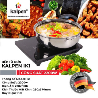 BẾP TỪ ĐƠN KALPEN IK1 công suất 2200w ( tặng nồi )
