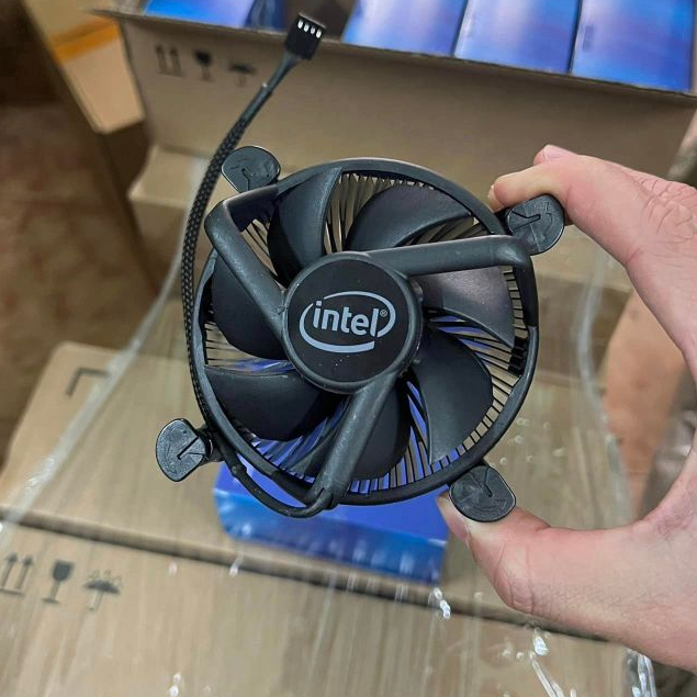 Quạt tản nhiệt CPU, Fan CPU, Fan Box Intel thế hệ 10, 11, 12 Zin Lõi đồng kèm sẵn Keo tản nhiệt