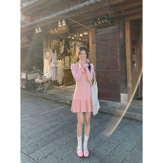 (Moclanclothing -order) váy dài tay dáng xoè nhà MULVAN chinh hãng