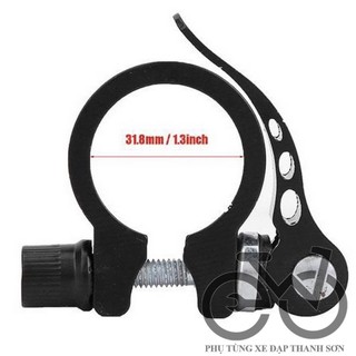  Kẹp Khóa Cốt Yên Xe Đạp 31,8 - 25.4mm giao màu ĐEN 