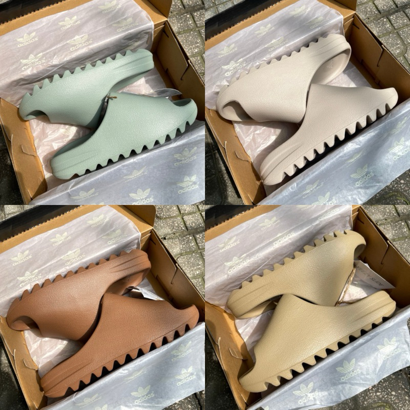 [Ảnh thật] Dép YZ nhám đế răng cưa bản cao cấp, dép YZ slide vân nhám hàng S.cấp tặng Full Bill Box phụ kiện