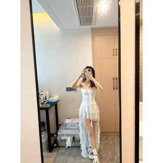 (Moclanclothing) váy hai dây đuôi cá dáng ôm dành cho nữ hàng quang châu