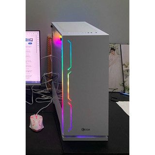 Vỏ case (vỏ máy tính) CESAR SNOW White , Black ATX ( No Fan )
