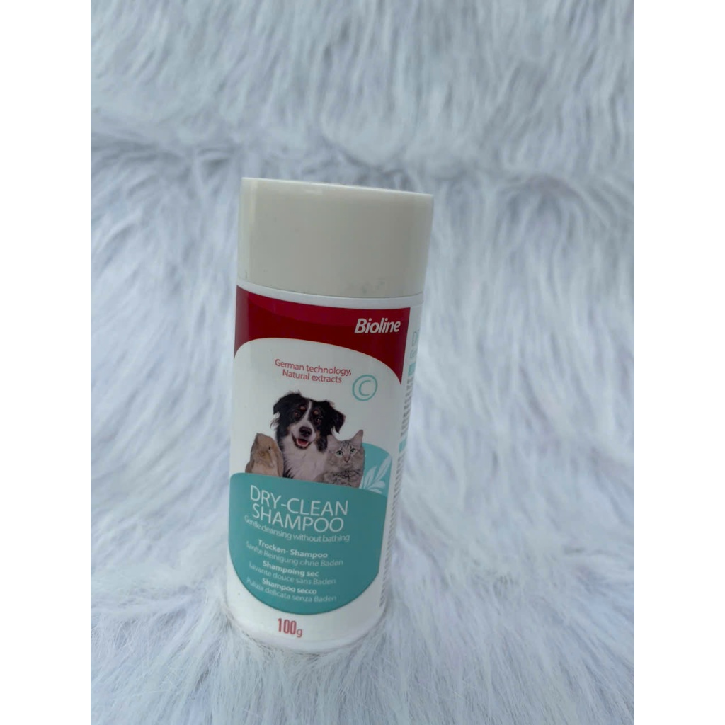 Phấn tắm khô chó mèo Bioline