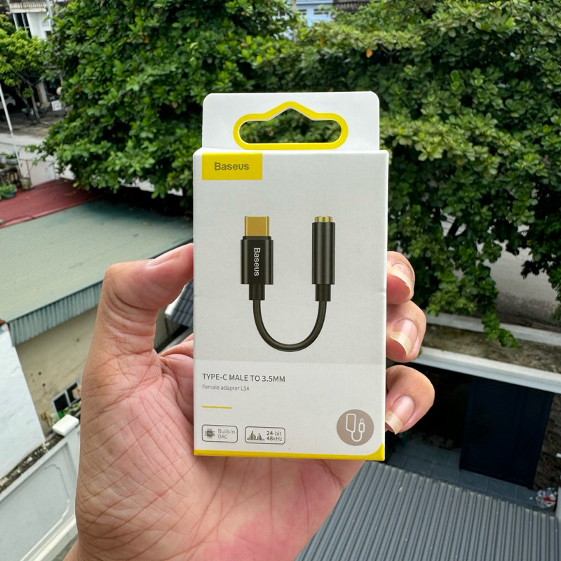 Jack chuyển Type C sang 3.5 chính hãng Baseus
