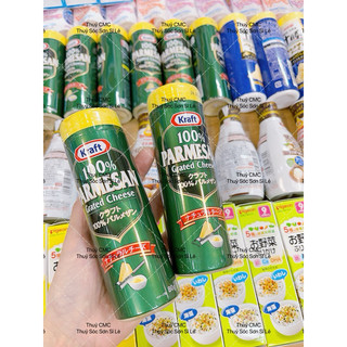   Bill mới  Phô mai rắc Kraft Parmesan Grated cheese Nhật Bản 80g 