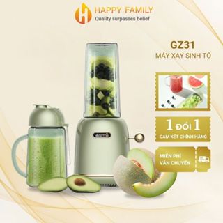 Máy xay sinh tố điện Deerma 200W 2 cối 500mL, máy xay hoa quả cầm tay đa năng, xay đá nhỏ BH 12 tháng