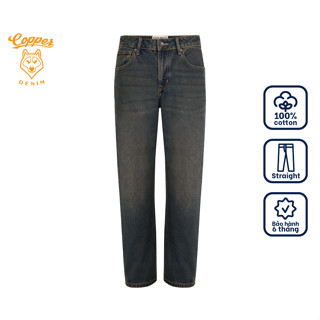 Quần Jeans Nam Copper x Coolmate - washed denim, dáng straight, màu vintage - Copper Denim