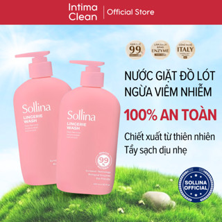 Combo 2 Nước Giặt Sollina Kháng Khuẩn 0.4L Thơm Lâu, Quần Lót Sạch Tinh Tươm