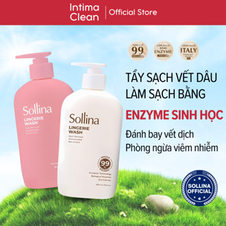 Combo 2 Chai Nước Giặt Sollina Hương Nước Hoa - Chai 0.5kg Làm Sạch Quần Lót