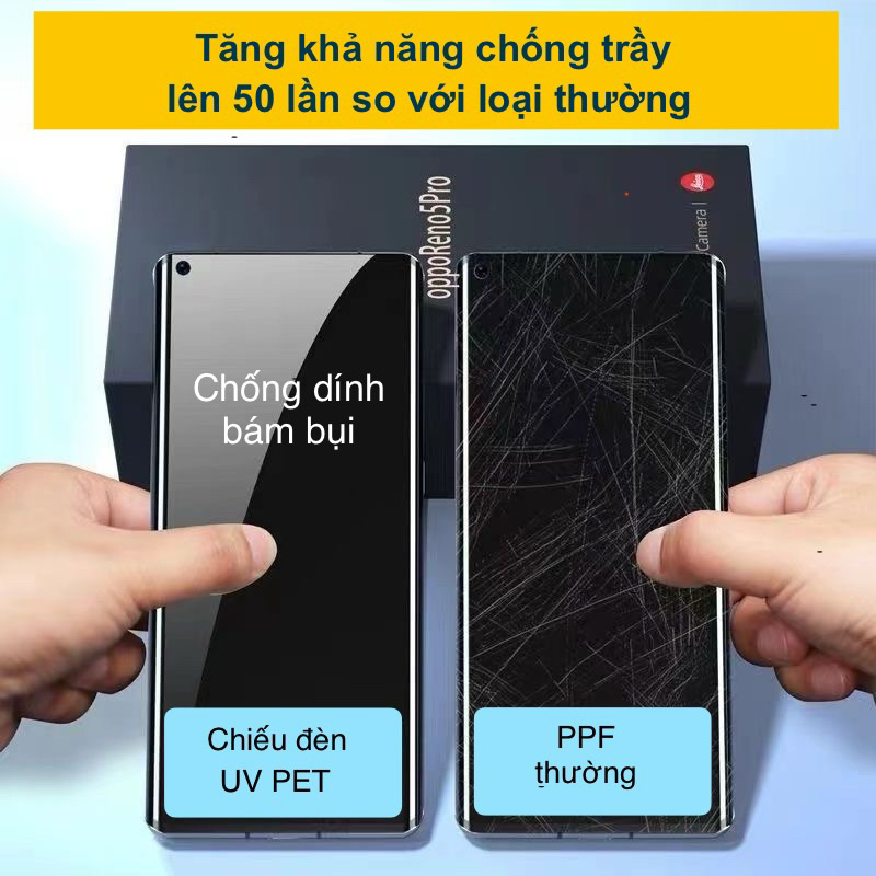 Mi 12 series_Cường lực chiếu đèn UV PET màng cứng full màn trong suốt cho Xiaomi Mi 12/ 12S/ 12X/ Mi
