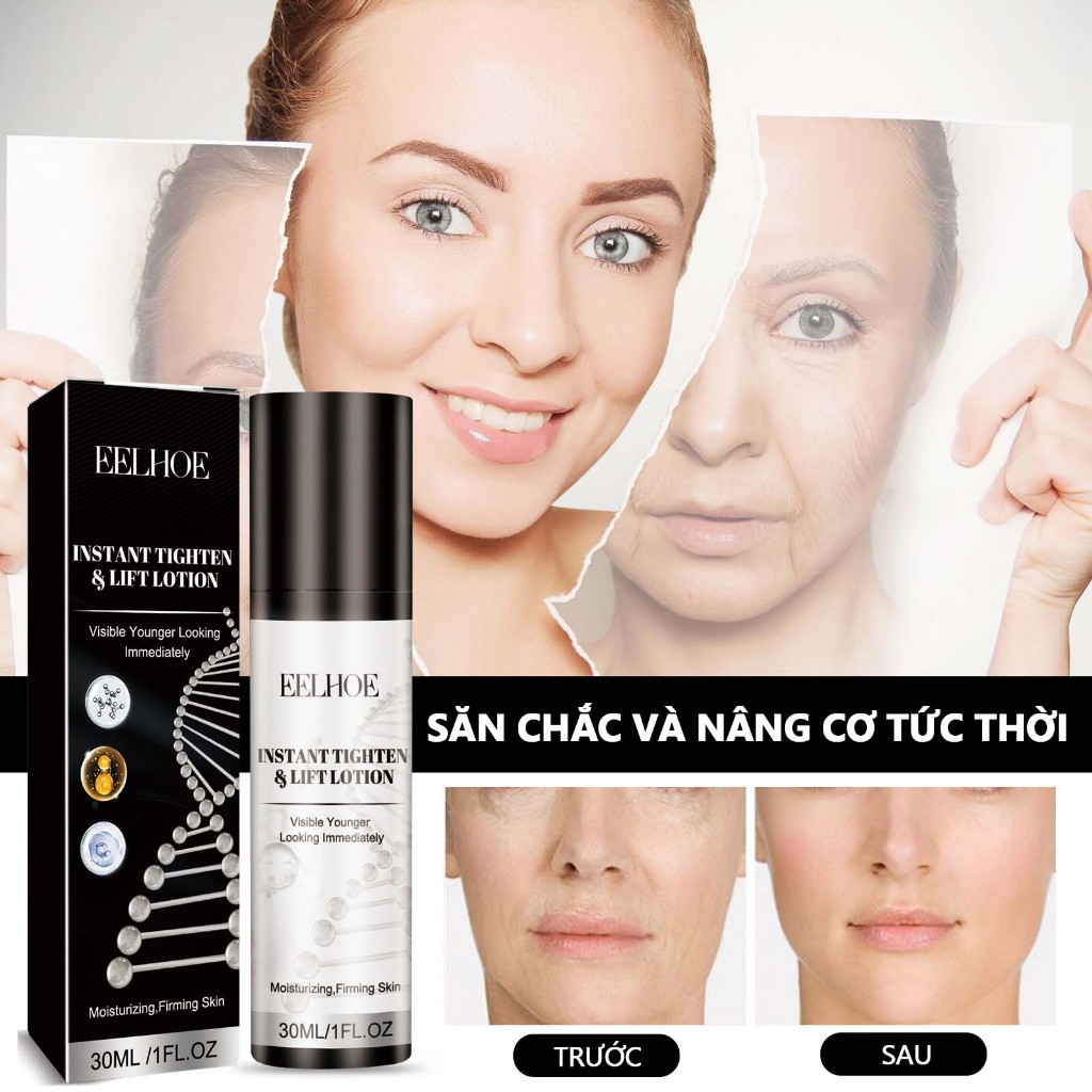 Kem dưỡng nâng cơ mặt EELHOE thu nhỏ lỗ chân lông giảm nếp nhăn dưỡng ẩm làm mềm da 30ml