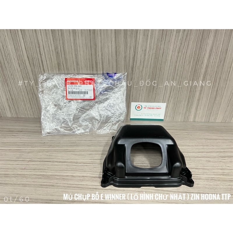 Mủ đen chụp bô E Winner ( lổ hình chử nhật ) - ( 1 Cái )