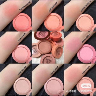 Phấn Má Hồng 3CE Face Blush [ Pink Fllter - Delectable-Mono Pink-City Mauve-Rose Beige  ]