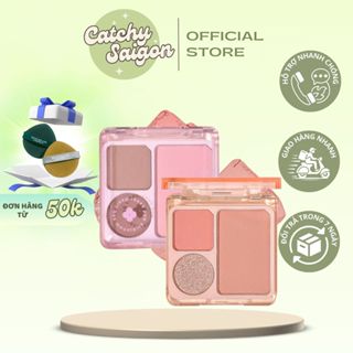   GOGO TALES  Phấn Mắt Và Má 3 Ô Bỏ Túi GOGO TALES SAMLL POCKET GT614 