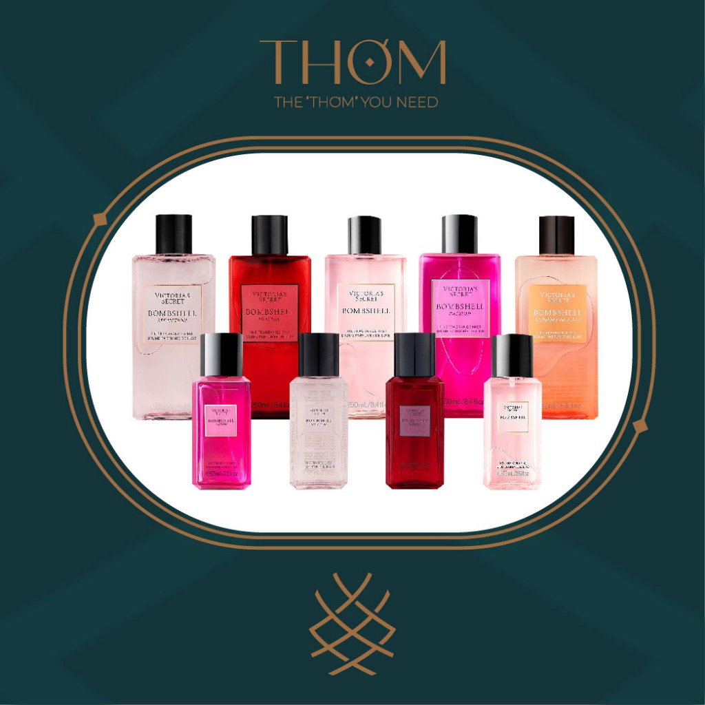 BOMBSHELL SEDUCTION | PASSION | INTENSE | Xịt Thơm Fine Fragrance Mist Body Mist 75ml / 250ml