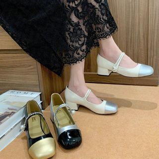 Giày Búp Bê, Giày Đế Vuông 4 Phân Phối Quai Thời Trang DS DESI 2365-2