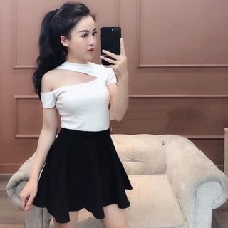Áo phông cộc tay KHOÉT LỆCH chất Bozip