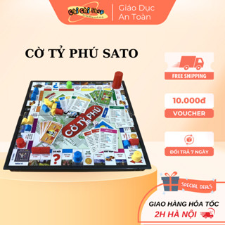  Đồ Chơi Cờ Tỷ Phú Sato Thử Thách Làm Giàu Bàn Cờ Tỷ Phú Phiên Bản Địa Danh Việt Nam Cho Bé Tư Duy 
