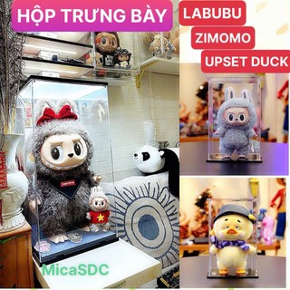 Hộp Mô Hình LABUBU POPMART -  Zimomo - Lego - GunDam - Hộp Mica Gắn Led Trưng Bày Mô Hình Nhận Vật