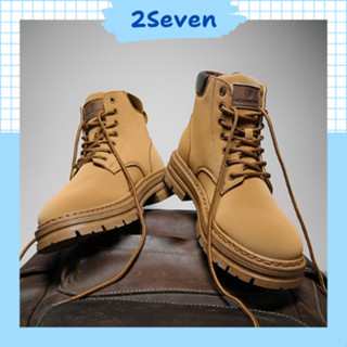 Boots Nam Martin Cao Bồi cổ cao da nhám chống nước mẫu mới - Giày cao cổ độn đế hottrend 2025 - 2SEVEN - G75
