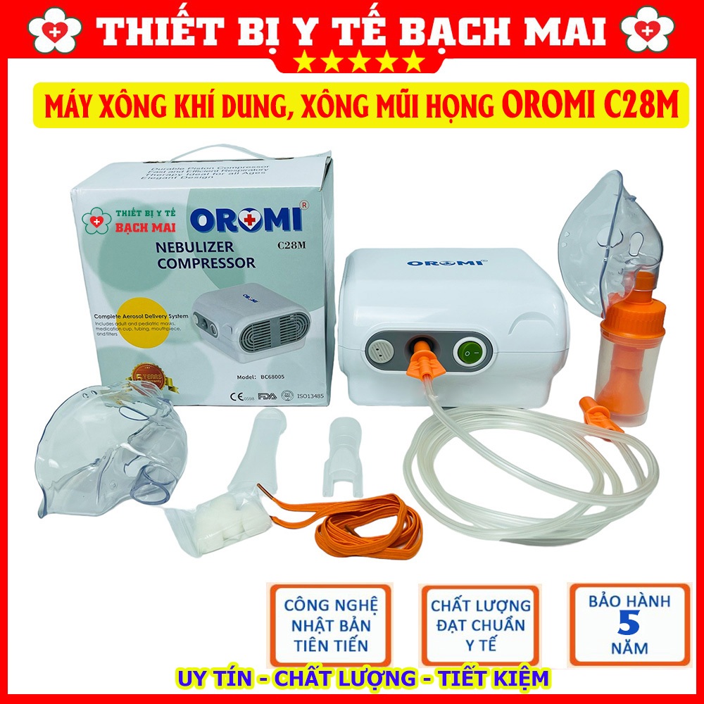 MÁY KHÍ DUNG OROMI Model C28M - MÁY XÔNG MŨI HỌNG OROMI C28M