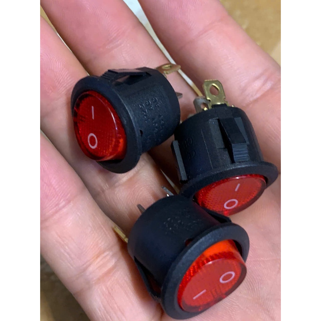 công tắc 3 chân kcd 250v 10a có đèn