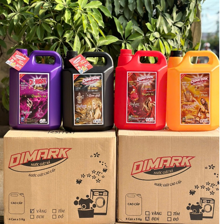 NƯỚC GIẶT XẢ DIMARK SIÊU ĐẬM ĐẶC LUXURY HƯƠNG HOA CAN 5L