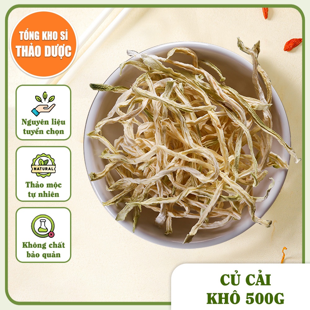 Củ cải khô 500g (Hàng loại 1, thơm, giòn, ngọt)